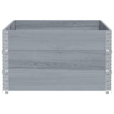 Garden Planter Grey 150x100 cm Solid Wood Pine 3295441