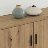 Wall-mounted TV Cabinet Set Wall-mounted 2 pcs Artisan Oak 3415588