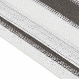 Tent Carpet Anthracite and White 400x800 cm HDPE 310835