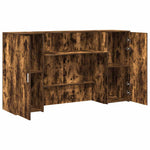 Reception Desk Smoked Oak 180x50x103.5 cm Engineered Wood 3324209