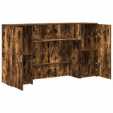 Reception Desk Smoked Oak 180x50x103.5 cm Engineered Wood 3324209