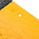 Speed Hump Yellow&Black 129x32.5x4 cm Rubber 153105