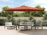 Cantilever Garden Parasol with Aluminium Pole 350 cm Terracotta 44508