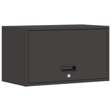 Wall Cabinet for Garage with Gas-lift Door Black 883280