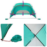 Beach Tent Sea Green 274x178x170/148 cm 185T Polyester 94404