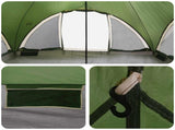 Tipi Tent with Roof Green 18-Person Polyester and Steel 42028619