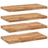Floating Shelves 4 pcs 60x40x4 cm Oil Finished Solid Wood Acacia 3279634