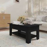 Coffee Table Black 102x55x42 cm Engineered Wood 810254
