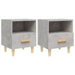 Bedside Cabinets 2 pcs Concrete Grey 40x35x47 cm 812015