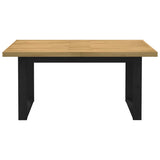 ZNTS Dining Table NOAIN U-Shaped Legs 160x90x75 cm Solid Wood Pine 4100044