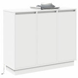LED Sideboard White 90 x 32 x 75 cm Engineered Wood 869674