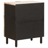 Bedside Cabinet White 50 x 33 x 62 cm Solid Mango Wood 4017873