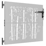 Garden Gate 85 x 75 cm Powder-coated steel Black Lockable 153232