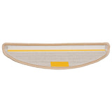 Stair Mats 30 pcs 56x17x3 cm Cream Half Round 3365803