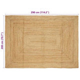 Area Rugs Natural 200 x 290 cm Jute 42010399
