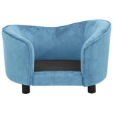 Dog Sofa Turquoise 69x49x40 cm Plush 171026