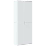 Highboard White 70x35x180 cm Engineered Wood 3276658
