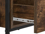 Desk with Storage Smoked Oak 100 x 50 x 75 cm 8008004