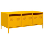 ZNTS Coffee Table Mustard Yellow 101.5x50x43.5 cm Cold-rolled Steel 851271