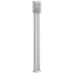 Outdoor Floor Lamp with Outlet Silver 110cm Stainless Steel 4006375