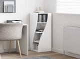 Corner Cabinet High Gloss White 32x32x102cm Engineered Wood 889859