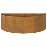 Planter Rusty 120 x 60 x 35 cm Weathering Steel 883688