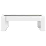 Coffee Table with Infinity LED White 90x53x30 cm 847637