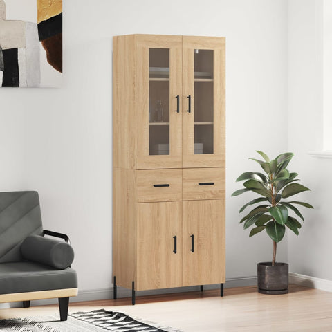 Highboard Sonoma Oak 69.5x34x180 cm Engineered Wood 3198540