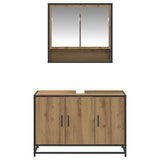 Bathroom Furniture Set 2 pcs Artisan Oak Engineered Wood 3402388