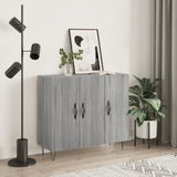Sideboard Grey Sonoma 90x34x80 cm Engineered Wood 828106