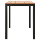 Garden Dining Set Brown and Black 317140