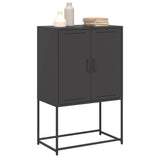 Highboard Black 68.5x38.5x107 cm Steel 846506