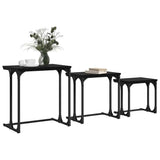 Nesting Coffee Table 3 pcs Black oak Engineered wood 883533