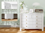 Elegant Chest of Five Drawers - White T3398P330519
