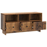 TV Cabinet Old Wood 102 x 34.5 x 50 cm Engineered Wood 893993