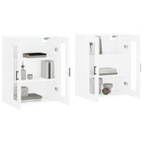 Wall Mounted Cabinets 2 pcs White Engineered Wood 3197945