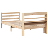 Bed Frame with Headboard without Mattress 100x200 cm 3306680