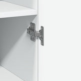 Highboard White 40x42.5x185 cm Engineered Wood 3281399