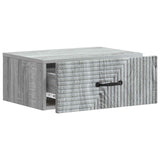 Wall-Mounted Bedside Cabinet 2 pcs Grey Sonoma Engineered Wood 898628