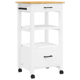 Kitchen Trolley MONZA 48x40x88.5 cm Solid Wood Pine 376084