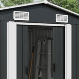 Garden Shed Anthracite 257x779x181 cm Galvanised steel 47034