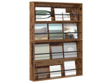 Magazine Rack 2 pcs Old Wood 80 x 12 x 70 cm Engineered Wood 890849
