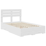 Bed Frame with Drawer with Headboard Manual Engineered Wood 3411651