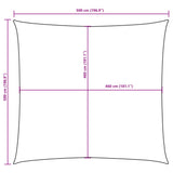Sunshade Sail Oxford Fabric Square 5x5 m Blue 135526
