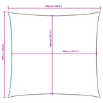Sunshade Sail Oxford Fabric Square 5x5 m Terracotta 135361