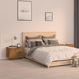 Bedside Cabinet Smoked Oak 100x35x40 cm Engineered Wood 3152832