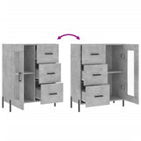 Sideboard Concrete Grey 69.5x34x90 cm Engineered Wood 828056