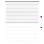 Zebra Blind 140 x 175 cm White 240222