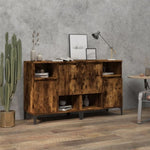 Sideboards 2 pcs Smoked Oak 60x35x70 cm Engineered Wood 3185732