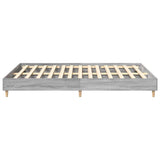 Bed Frame Grey Sonoma Engineered wood, solid eucalyptus wood 3328722